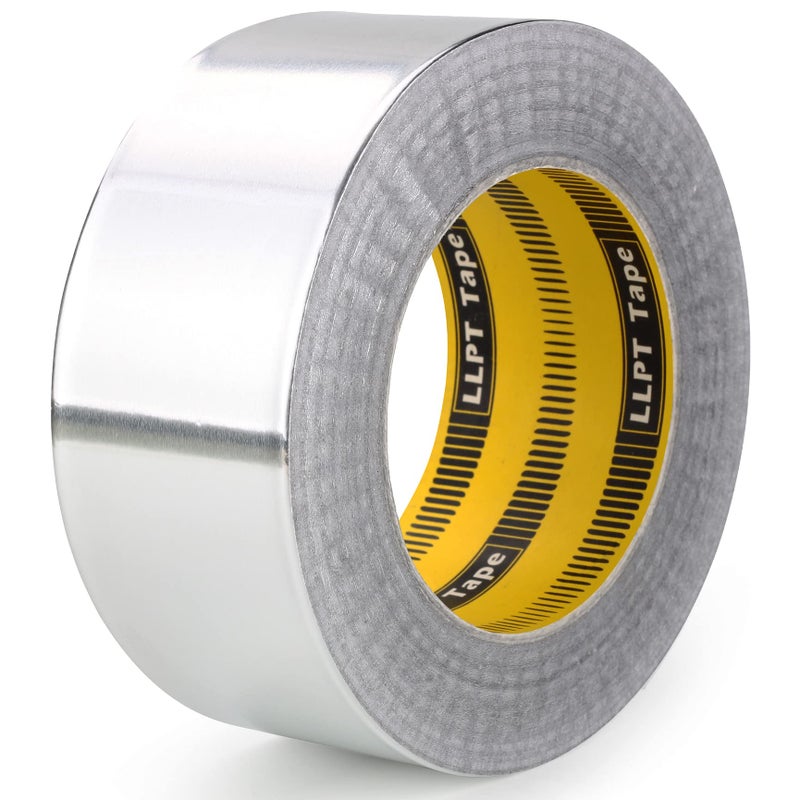 LLPT Aluminum Foil Tape 2 Inches x 108 Feet 5.9 Mil Extra Thick Strong Adhesive HVAC Sealing Hot Cold Air Duct Tape for Pipe Metal Repair (AF208) - Image 1